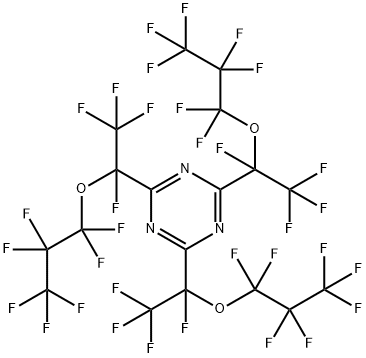 2,4,6-Tris-(1-trifluoromethyl-2-oxaundecafluoropentyl)-1,3,5-triazine,60308-68-1,结构式