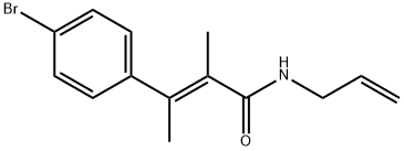 N-Allyl-4-bromo-α,β-dimethylcinnamamide Struktur