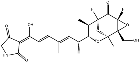 替达霉素B, 60587-14-6, 结构式