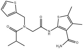 3-Thiophenecarboxamide,4,5-dimethyl-2-[[[(2-methyl-1-oxopropyl)(2-thienylmethyl)amino]acetyl]amino]-(9CI)|