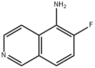 6-FLUOROISOQUINOLIN-5-AMINE, 608515-72-6, 结构式