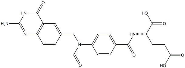 10-formyl-5,8-dideazafolate Struktur