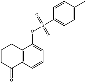 1(2H)-Naphthalenone, 3,4-dihydro-5-[[(4-methylphenyl)sulfonyl]oxy]- 结构式