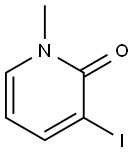 3-碘-1-甲基吡啶-2(1H)-酮 结构式