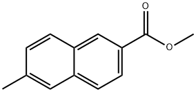 2-Naphthalenecarboxylic acid, 6-methyl-, methyl ester Struktur