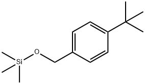 Benzene, 1-(1,1-dimethylethyl)-4-[[(trimethylsilyl)oxy]methyl]- Struktur