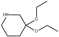 Piperidine, 3,3-diethoxy- Structure