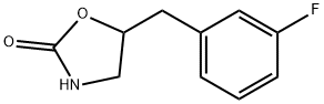 5-[(3-fluorophenyl)methyl]-1,3-oxazolidin-2-one Struktur