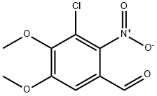 Benzaldehyde, 3-chloro-4,5-dimethoxy-2-nitro- 结构式