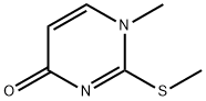 4(1H)-Pyrimidinone, 1-methyl-2-(methylthio)- Struktur