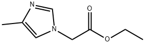 1H-Imidazole-1-acetic acid, 4-methyl-, ethyl ester,6338-47-2,结构式