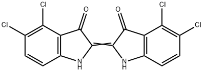 4,4',5,5'-Tetrachloro-Δ2,2'(3H,3'H)-bi[1H-indole]-3,3'-dione,6371-39-7,结构式
