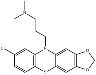 8-Chloro-N,N-dimethyl-10H-1,3-dioxolo[4,5-b]phenothiazine-10-propan-1-amine,63834-02-6,结构式