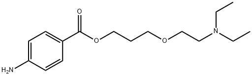 3-[β-(Diethylamino)ethoxy]propyl=p-aminobenzoate Struktur