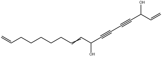 1,9,16-Heptadecatriene-4,6-diyne-3,8-diol,64813-10-1,结构式