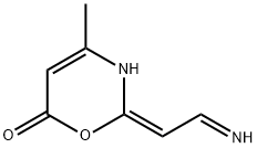 6H-1,3-Oxazin-6-one, 2,3-dihydro-2-(iminoethylidene)-4-methyl-, (2E)- (9CI) Structure