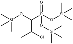 Phosphonic acid, P-[2-chloro-1-[(trimethylsilyl)oxy]propyl]-, bis(trimethylsilyl) ester Structure