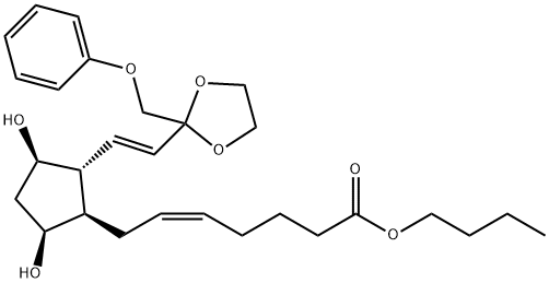 66176-07-6 (Z)-7-[(1R)-3α,5α-Dihydroxy-2β-[(E)-2-(2-phenoxymethyl-1,3-dioxolan-2-yl)ethenyl]cyclopentan-1α-yl]-5-heptenoic acid butyl ester