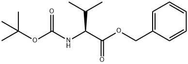 L-Valine, N-[(1,1-dimethylethoxy)carbonyl]-, phenylmethyl ester Struktur