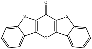 6H-Bis1benzothieno3,2-b:2,3-epyran-6-one 化学構造式