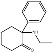 Cyclohexanone, 2-(ethylamino)-2-phenyl- 化学構造式