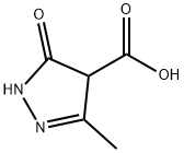 1H-Pyrazole-4-carboxylic acid, 4,5-dihydro-3-methyl-5-oxo- Struktur