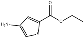 2-Thiophenecarboxylic acid, 4-amino-, ethyl ester 化学構造式