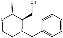 3-Morpholinemethanol, 2-methyl-4-(phenylmethyl)-, (2R,3R)-,681851-27-4,结构式