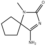 4-Amino-1-methyl-1,3-diazaspiro[4.4]non-3-en-2-one Structure