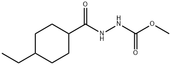 Methyl 2-[(4-ethylcyclohexyl)carbonyl]hydrazinecarboxylate Structure