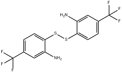 Benzenamine, 2,2'-dithiobis[5-(trifluoromethyl)- Structure