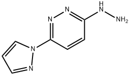 Pyridazine, 3-hydrazinyl-6-(1H-pyrazol-1-yl)- Structure