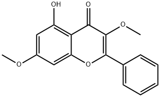 4H-1-Benzopyran-4-one, 5-hydroxy-3,7-dimethoxy-2-phenyl-,70786-48-0,结构式