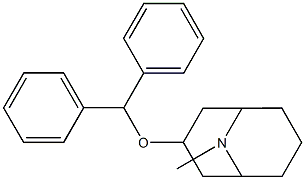 (1α,5α)-3β-(Diphenylmethoxy)-9-methyl-9-azabicyclo[3.3.1]nonane Structure