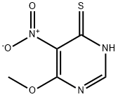 6-甲氧基-5-硝基嘧啶-4(1H)-硫酮, 7154-33-8, 结构式