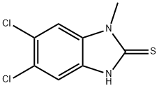 5,6-dichloro-3-methyl-1H-benzimidazole-2-thion 化学構造式