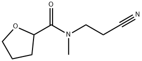 2-Furancarboxamide, N-(2-cyanoethyl)tetrahydro-N-methyl- Structure