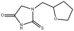 1-(oxolan-2-ylmethyl)-2-sulfanylideneimidazolidin-4-one 化学構造式