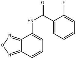 N-2,1,3-Benzoxadiazol-4-yl-2-fluorobenzamide 化学構造式