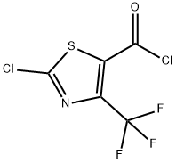 5-Thiazolecarbonyl chloride, 2-chloro-4-(trifluoromethyl)- Structure