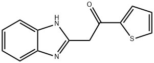 2-(1H-苯并[D]咪唑-2-基)-1-(噻吩-2-基)乙烷-1-酮, 728907-97-9, 结构式