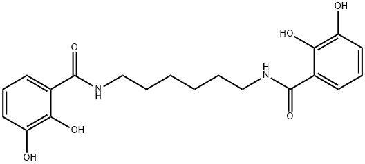 N(1),N(6)-bis(2,3-dihydroxybenzoyl)-1,6-diaminohexane 结构式