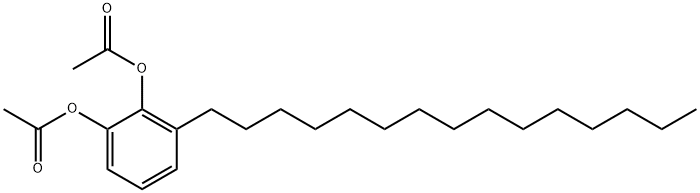 3-pentadecacatechol diacetate Struktur