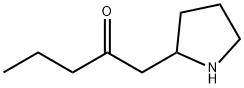 2-Pentanone, 1-(2-pyrrolidinyl)- Structure