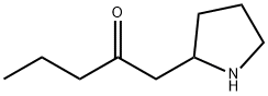 1-(吡咯烷-2-基)戊-2-酮 结构式