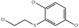 Benzene, 1,4-dichloro-2-[(2-chloroethyl)thio]- Structure