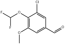 3-氯-4-(二氟甲氧基)-5-甲氧基苯甲醛,747411-54-7,结构式