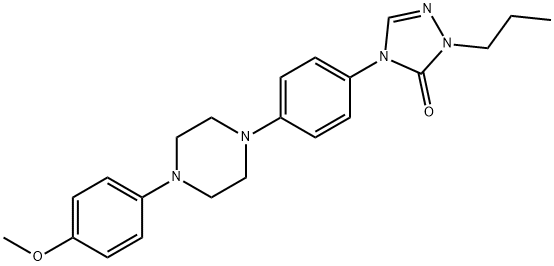3H-1,2,4-Triazol-3-one, 2,4-dihydro-4-[4-[4-(4-methoxyphenyl)-1-piperazinyl]phenyl]-2-propyl- Structure