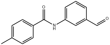 N-(3-甲酰基苯基)-4-甲基苯甲酰胺, 749219-35-0, 结构式