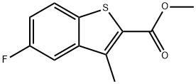 Benzo[b]thiophene-2-carboxylic acid, 5-fluoro-3-methyl-, methyl ester Struktur